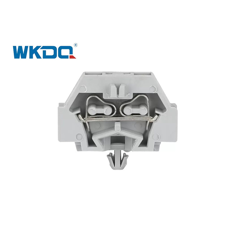 ขั้วต่อเทอร์มินัลบล็อกชนิดสปริง 260-301B Snap In Mounting Screwless 2 ตัวนำประหยัดเวลาสีเทาคุณภาพสูง