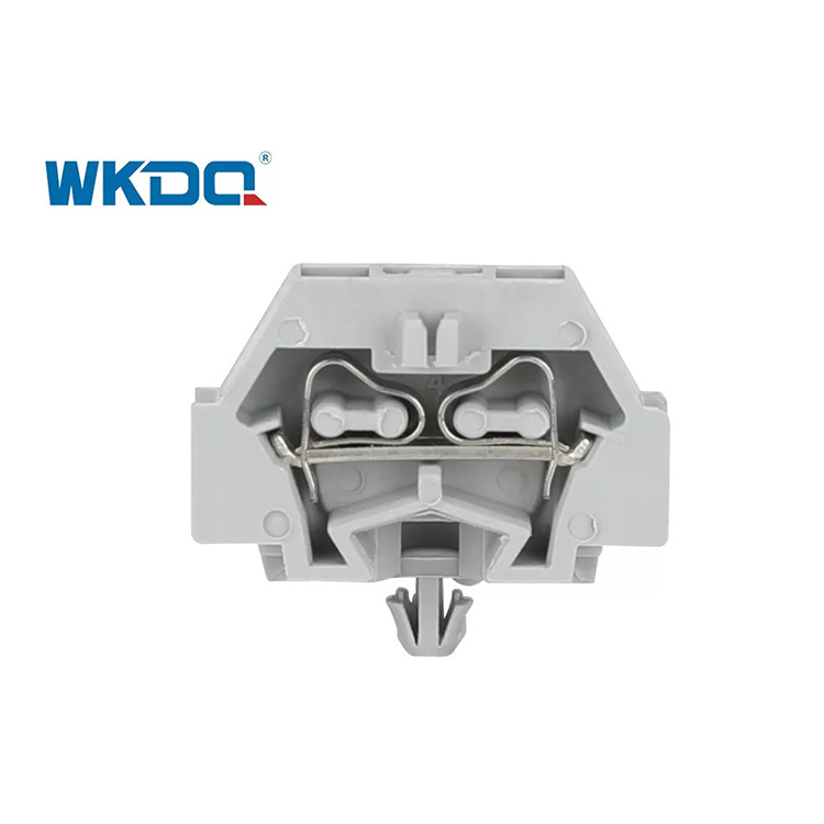 ขั้วต่อเทอร์มินัลบล็อกชนิดสปริง 260-301B Snap In Mounting Screwless 2 ตัวนำประหยัดเวลาสีเทาคุณภาพสูง