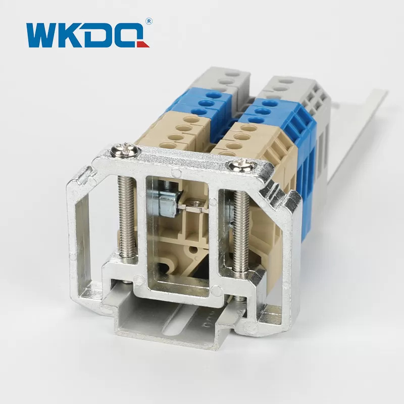 35 มม. อะลูมิเนียม Din Rail Terminal Block End Stopper Screw Connection