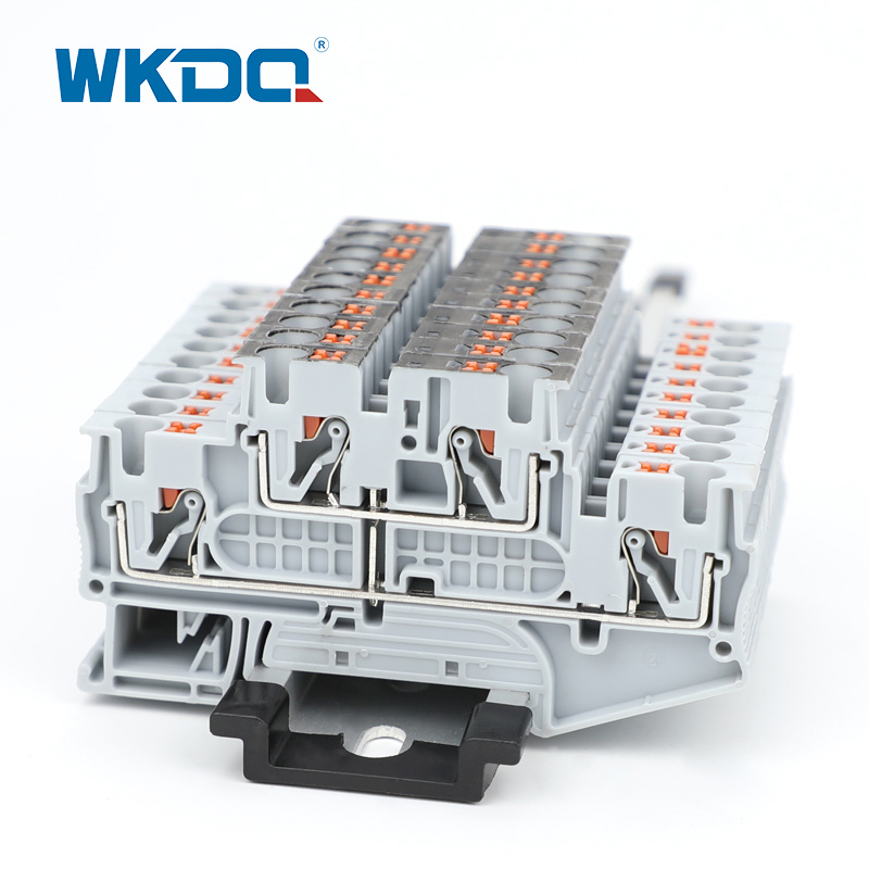 Din Rail Feed ผ่าน Terminal Block 2 ระดับ