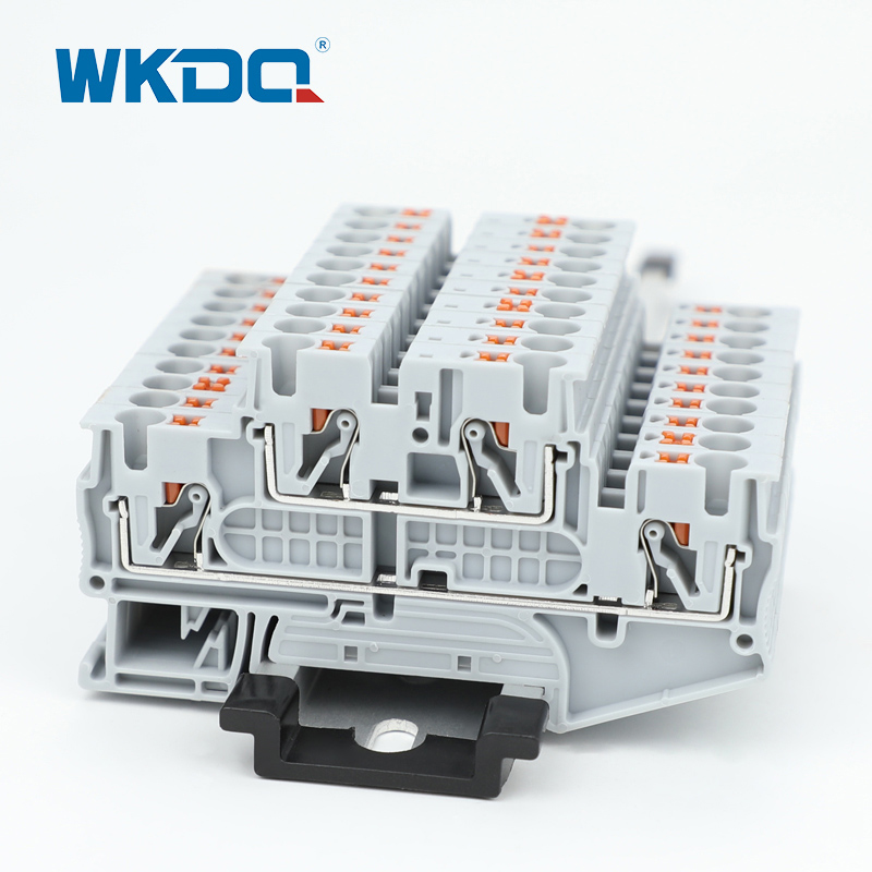 Din Rail Push ในเทอร์มินัลบล็อกสองระดับ