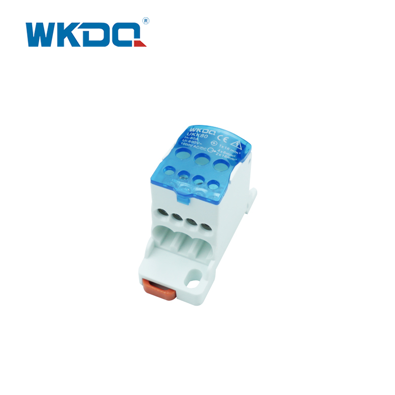 บล็อกเทอร์มินัลพลังงานการกระจายสำหรับแผงไฟฟ้า UKK 80A