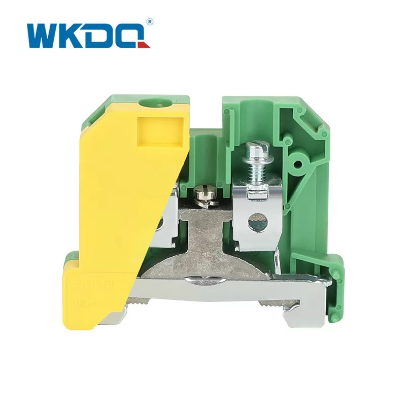 JEK 16_35 Screw in Ground Terminal Block Connector 2 Way Earth Protective Nylon PA66 Standard High Quality Green