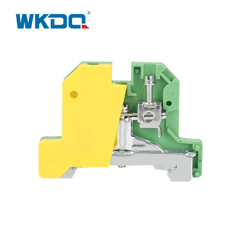 JEK 4_35 Din Rail Screw Terminal Block แรงดันไฟฟ้า 800V WonkeDQ ชื่อแบรนด์ บำรุงรักษาฟรี