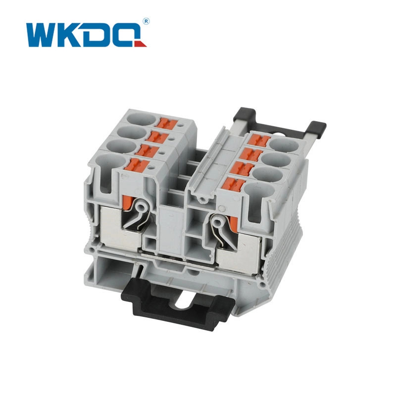 JPT 10 เทอร์มินอลบล็อค Push In Connecting Din Rail Mounted 10 Mm