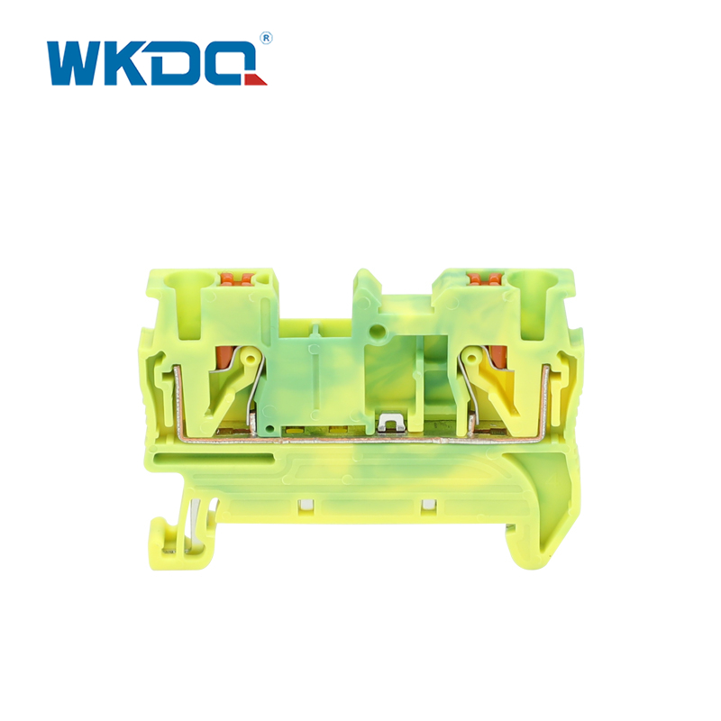 JPT 4-PE Push In Terminal Block สายดินกราวด์ด้านหน้าป้องกัน IEC 60947-7-1 มาตรฐาน