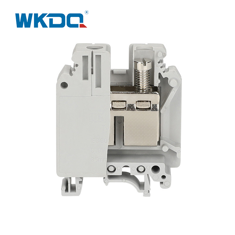 JUK 35 เทอร์มินัลบล็อกแบบติดตั้งแบบ Frail Anti Flaming ขนาด 35 มม. ความแม่นยำสูง