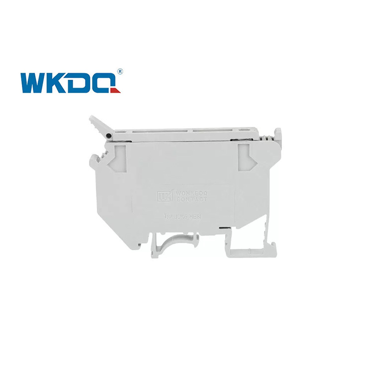 JUK 5-HESI Screw Terminal Block Connector Uk Series Rail Type สีเทาและสีดำ