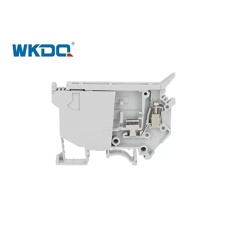 JUK 5-HESI Screw Terminal Block Connector Uk Series Rail Type สีเทาและสีดำ