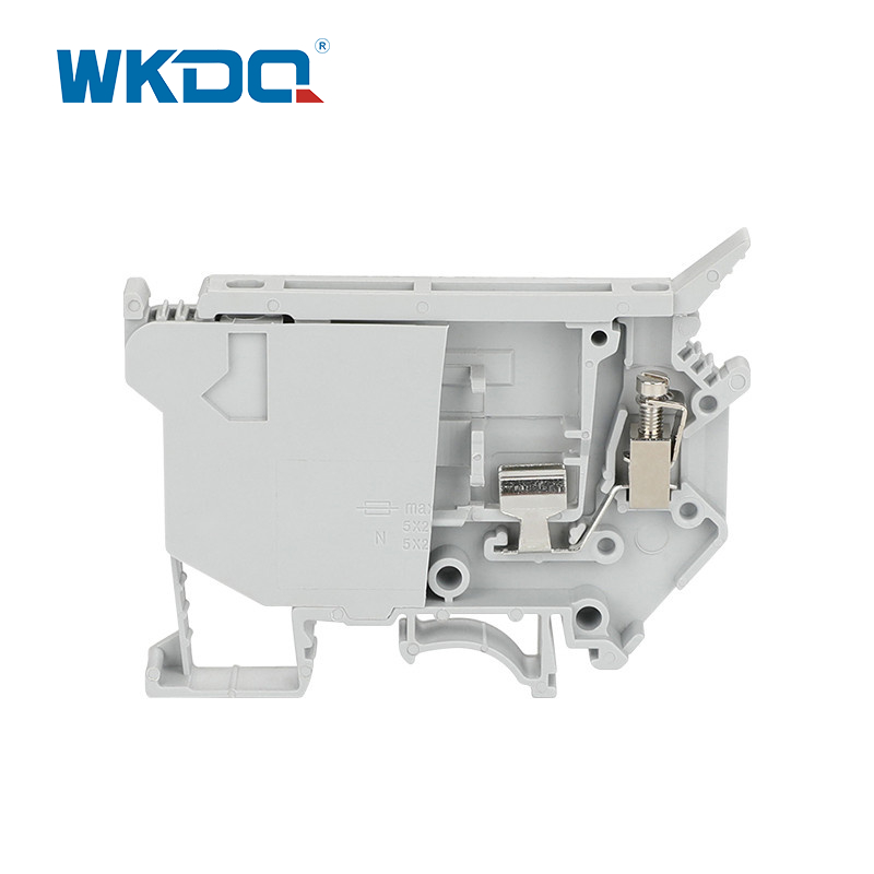 JUK 5-HESILED สกรูโลหะทองเหลืองในเทอร์มินัลบล็อก, เทอร์มินัลบล็อกแบบหุ้มฉนวน