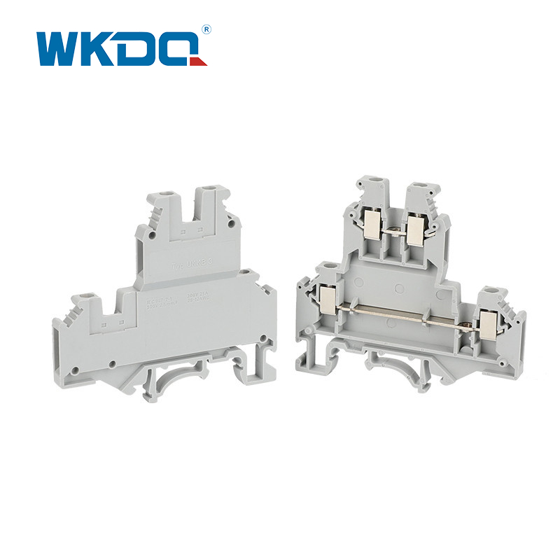 JUKKB 3 สกรูเทอร์มินัลบล็อก, OEM Fused Terminal Block ลวดกดเปลวไฟ