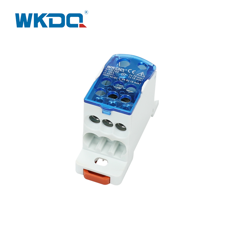 กล่องแยกสัญญาณ UKK 160A ตัวจ่ายไฟบล็อคพร้อมฝาปิดโปร่งใส