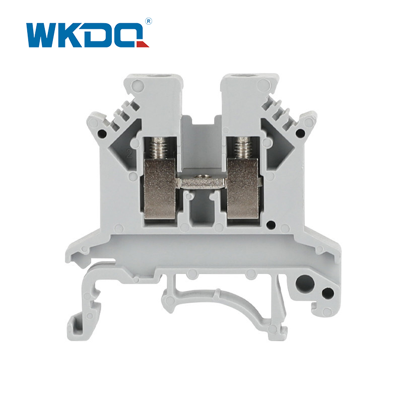 PA66 Din Rail Screw Terminal Block กันเปลวไฟสำหรับการเชื่อม