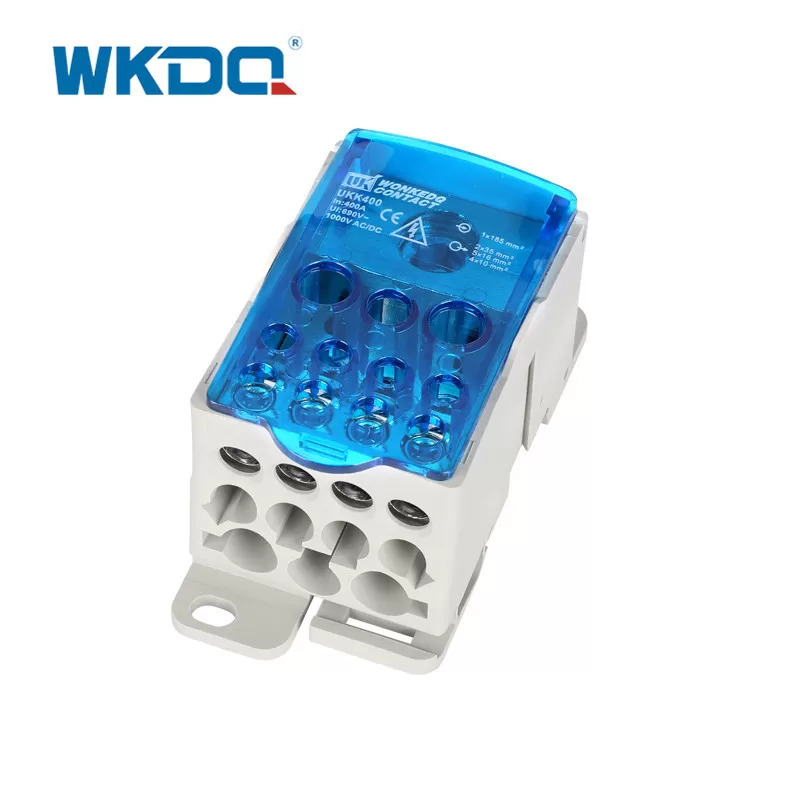 กล่องเทอร์มินอลจ่ายไฟแบบขั้วเดี่ยว UKK 400A ตามมาตรฐาน EC และ RoHS