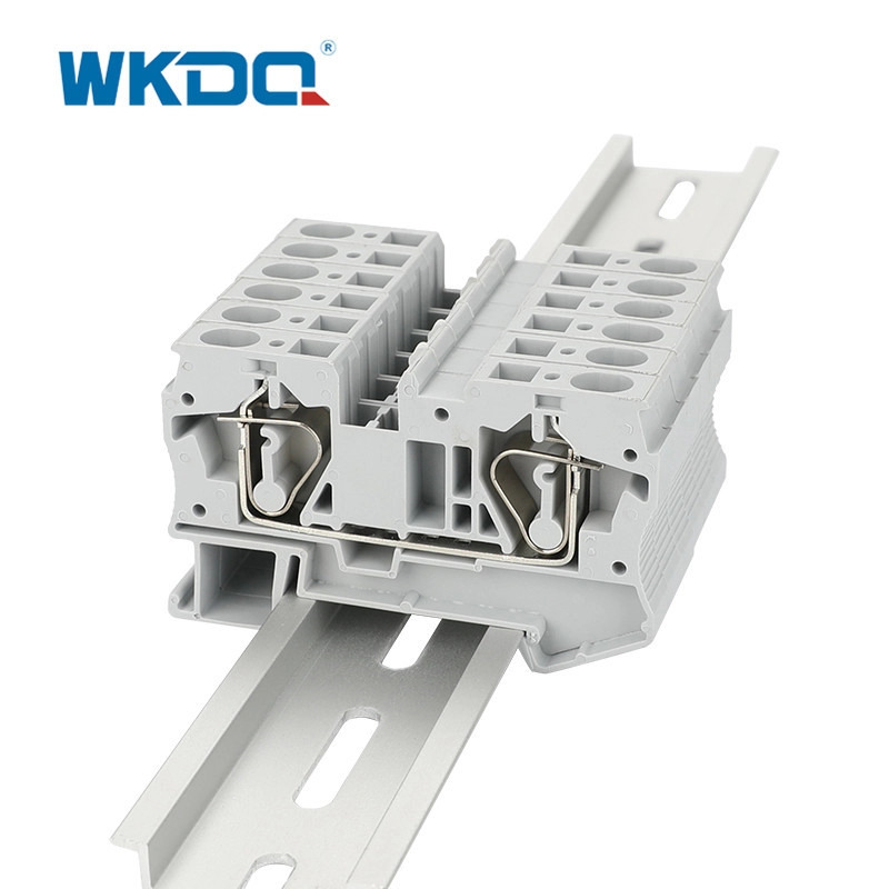 เทอร์มินัลบล็อกสปริงสามชั้น หลายระดับ 4 มม.² IEC 60947-7-1