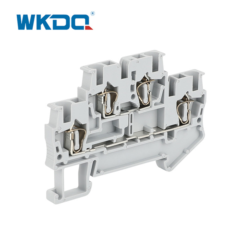เทอร์มินัลบล็อกสปริงสองชั้นหลายระดับ4mm² IEC 60947-7-1