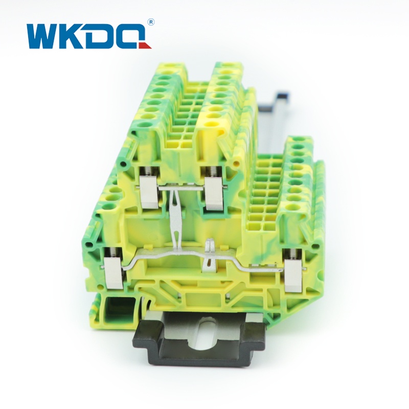 UTTB2.5-PE 2.5 มม. 2 DIN RAIL Double Screw Level Ground Terminal Block