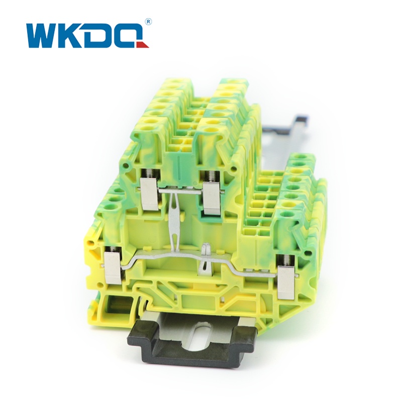UTTB4-PE 4MM2 UT Series Multi Screw Ground Terminal Block