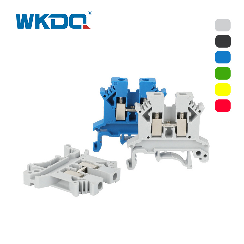 ZB ฟีดผ่านเทอร์มินัลบล็อกมีป้ายกำกับว่าวัสดุไนลอนแยกสีเทา